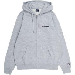 Bluza Męska 220260 EM021 Z Pełnym Zamkiem Błyskawicznym. Szare bluzy Champion, m, bez wzorów, bez kaptura. Za 361.99 zł.