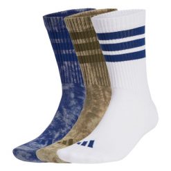 Skarpety Stonewash Crew 3 Pairs. Białe skarpety Adidas, bez wzorów, z materiału. Za 99.95 zł.