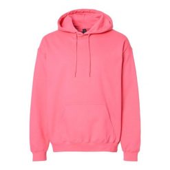 Bluza Z Kapturem Dla Dorosłych Unisex Softstyle Fleece Midweight. Czerwone bluzy GILDAN, l, bez wzorów, z kapturem. Za 78.99 zł.