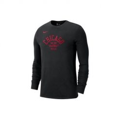 Koszulka sportowa męska Nike Nba Chicago Bulls Courtside. Czarne koszulki z długim rękawem Nike, m, bez wzorów, bez ramiączek. Za 269.00 zł.
