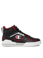 Champion Sneakersy Mid Cut Shoe 3 Point Mid S22119-KK002 Czarny. Czarne buty sportowe casual Champion, bez wzorów, ze skóry, bez zapięcia. Za 259.99 zł.