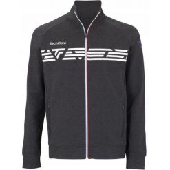 Bluza tenisowa rozpinana męska Tecnifibre Knit Jacket. Szare bluzy TECNIFIBRE, m, bez wzorów, bez kaptura. Za 159.99 zł.