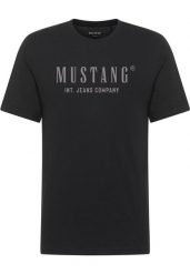 Męski T-Shirt Mustang Style Alex Black 1017990 4142. Czarne t-shirty Mustang, m, bez wzorów, bez kołnierzyka, bez ramiączek. Za 79.99 zł.
