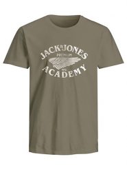 Jack & Jones Koszulka w kolorze khaki rozmiar: L. Brązowe bezrękawniki Jack & Jones, l, bez wzorów, z bawełny, bez kołnierzyka, bez ramiączek. Za 37.56 zł.