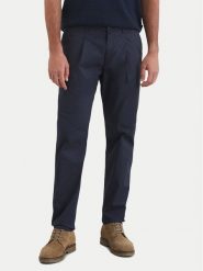 Marc O'Polo Spodnie materiałowe 522 0831 10144 Granatowy Slim Fit. Niebieskie spodnie materiałowe Marc O'Polo, m, bez wzorów, z bawełny. Za 269.99 zł.