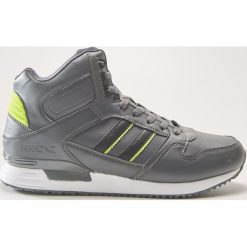 Sneakersy za kostkę z kontrastowymi detalami - Szary. Szare buty sportowe casual marki House. Za 139.99 zł.