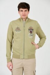 AERONAUTICA MILITARE Zielona męska bluza Embroidered 51st, Rozmiar M. Zielone bluzy Aeronautica Militare, m, bez wzorów, bez kaptura. W wyprzedaży za 589.99 zł.