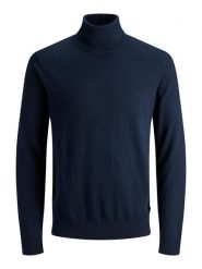 Jack & Jones Sweter "Emil" w kolorze granatowym rozmiar: XXL. Niebieskie golfy Jack & Jones, xxl, bez wzorów, bez ramiączek. Za 92.42 zł.