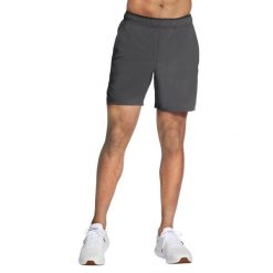 Spodenki sportowe męskie Premier 7 Short. Czarne krótkie spodenki sportowe Skechers, m, bez wzorów, z materiału. Za 229.99 zł.