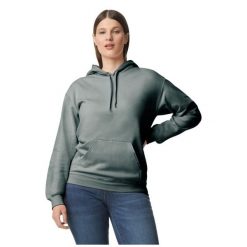 Bluza Z Kapturem Dla Dorosłych Unisex Softstyle Fleece Midweight. Szare bluzy GILDAN, m, bez wzorów, z kapturem. Za 112.99 zł.