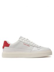Calvin Klein Sneakersy Low Top Lace Up Bskt HM0HM01254 Biały. Białe buty sportowe casual CALVIN KLEIN, bez wzorów, ze skóry, bez zapięcia. Za 539.99 zł.