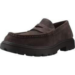 Buty GEOX U36FRB 00022 Brązowy. Brązowe buty turystyczne Geox, bez wzorów, ze skóry, bez zapięcia, na fitness i siłownię. Za 373.99 zł.