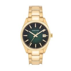 Spears & Walker Zegarek na reke ze stali nierdzewnej w kolorze zlotym Zegarki 1 ct Męskie. Żółte, analogowe zegarki Spears & Walker, z mosiądzu. Za 529.99 zł.