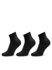 Vans Zestaw 3 par niskich skarpet męskich Classic Ankle VN000FV7BLK1 Czarny. Czarne skarpety Vans, bez wzorów, z materiału. Za 79.99 zł.