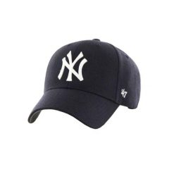 Czapka Z Daszkiem MLB New York Yankees. Niebieskie czapki z daszkiem 47 Brand, bez wzorów, z materiału. Za 215.99 zł.