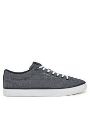 Tommy Hilfiger Tenisówki Th Hi Vulc Low Core Chambray FM0FM05389 Niebieski. Niebieskie trampki Tommy Hilfiger, m, bez wzorów, bez zapięcia. Za 219.99 zł.