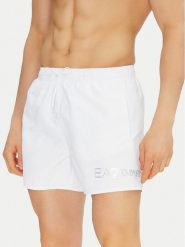 EA7 Emporio Armani Szorty kąpielowe 7M000519 AF13049 M0076 Biały Regular Fit. Białe kąpielówki EA7 Emporio Armani, m, bez wzorów, z syntetyku. Za 209.99 zł.