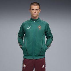 Męska kurtka Portugalii KING Anthem PUMA. Czerwone kurtki Puma, m, bez wzorów, bez kaptura. Za 389.00 zł.