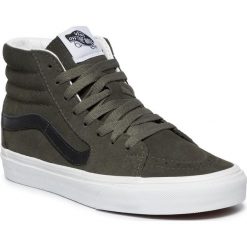 Sneakersy VANS - Sk8-Hi VN0A4BV6XKD1 (Suede) Forest Night/Trwht. Zielone buty sportowe casual Vans, bez wzorów, z gumy, bez zapięcia. Za 379.00 zł.