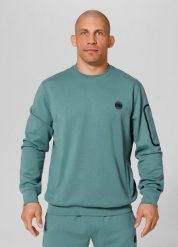 Bluza męska Pitbull Explorer. Zielone bluzy bez kaptura PITBULL, na lato, m, bez wzorów, z elastanu, bez kaptura. Za 229.00 zł.