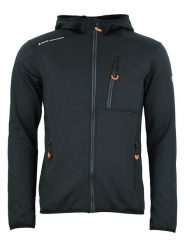 Peak Mountain Kurtka polarowa "Campo" w kolorze czarnym rozmiar: XL. Czarne kurtki Peak Mountain, xl, bez wzorów, z materiału, bez kaptura. Za 173.99 zł.