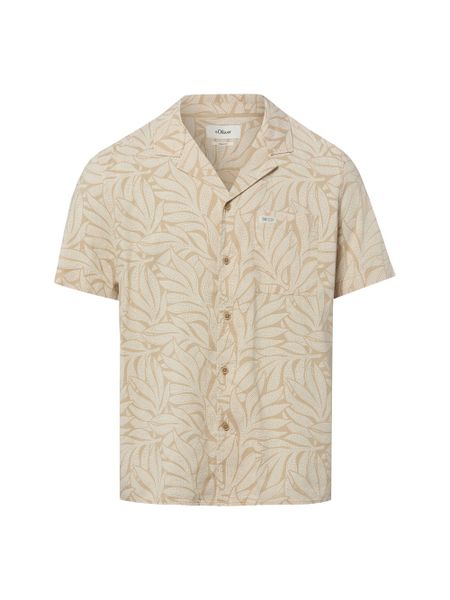 S.Oliver koszula z krótkim rękawem Mężczyźni Comfort Fit Bawełna brązowy, XXL. Brązowe koszule S.Oliver, na lato, m, bez wzorów, z bawełny, bez kołnierzyka, bez ramiączek. Za 199.95 zł.