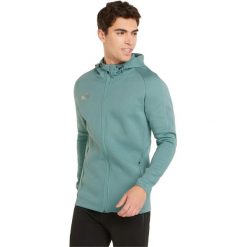 Bluza z kapturem męska Puma Team Final Casuals Hooded Jkt. Zielone bluzy Puma, m, bez wzorów, z bawełny, z kapturem. Za 213.99 zł.