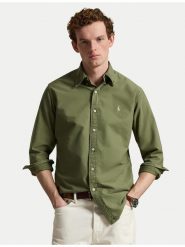 Polo Ralph Lauren Koszula 710805564510 Zielony Regular Fit. Zielone koszule Polo Ralph Lauren, m, bez wzorów, z bawełny, bez kołnierzyka, bez ramiączek. Za 689.99 zł.