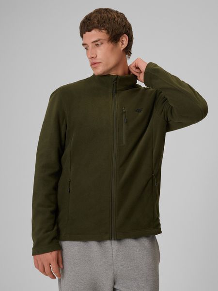 4F Polar regular ze stójką męski - khaki XL. Brązowe bluzy z polaru 4F, l, bez wzorów, z dzianiny, bez kaptura. Za 149.99 zł.