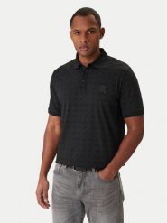 KARL LAGERFELD Polo 745071 561251 Czarny Regular Fit. Czarne koszulki polo KARL LAGERFELD, m, bez wzorów, z bawełny, bez kołnierzyka, bez ramiączek. Za 579.99 zł.