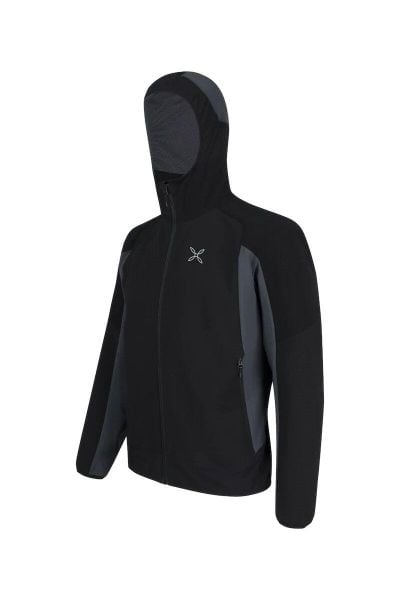 Kurtka trekkingowa męska Montura Premium Wind Hoody l. Czarne kurtki MONTURA, l, bez wzorów, z poliesteru, bez kaptura. Za 999.99 zł.