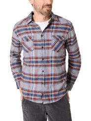 Timezone Koszula w kolorze szaro-czerwono-niebieskim rozmiar: 3XL. Czerwone koszule Timezone, xl, bez wzorów, z bawełny, bez kołnierzyka, bez ramiączek. Za 104.64 zł.