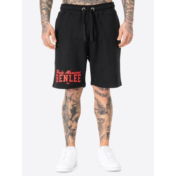 Krótka klasyczna coupe Benlee Hennry. Czarne szorty Benlee, bez wzorów, klasyczne. Za 154.50 zł.