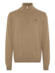 Polo Sylt Sweter w kolorze jasnobrązowym rozmiar: 3XL. Brązowe swetry nierozpinane Polo Sylt, xl, bez wzorów, z bawełny, bez kołnierzyka, bez ramiączek. Za 174.45 zł.