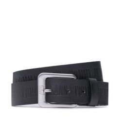 Pasek Męski Tommy Jeans. Czarne paski Tommy Jeans, bez wzorów, z jeansu. Za 119.99 zł.
