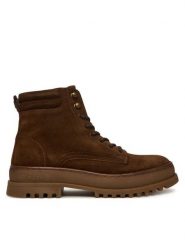Blauer Kozaki F5IUKA01/SUE Brązowy. Brązowe kozaki Blauer, bez wzorów, ze skóry, bez obcasa, bez zapięcia. Za 689.99 zł.