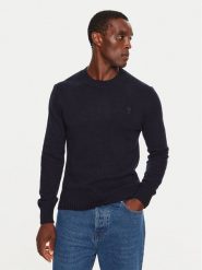 AMI PARIS Sweter HKS057.005 Granatowy Regular Fit. Niebieskie swetry rozpinane AMI PARIS, m, bez wzorów, z kaszmiru, bez kołnierzyka, bez ramiączek. Za 1,179.00 zł.