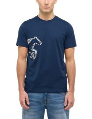 Męski T-Shirt Mustang Style Austin Dress Blues 1016493 5334. T-shirty Mustang, m, bez wzorów, bez kołnierzyka, bez ramiączek. Za 79.99 zł.