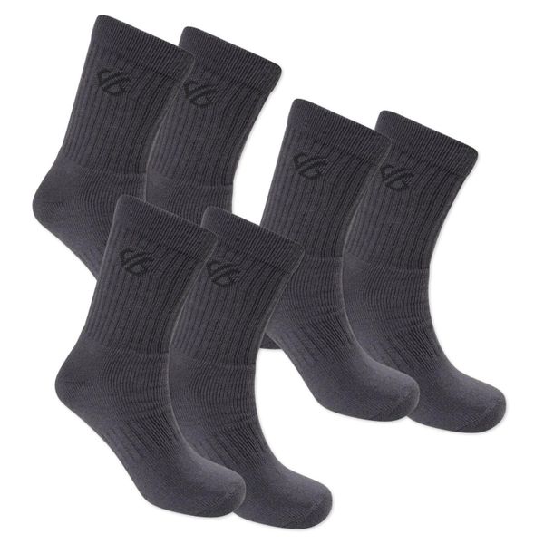 Skarpetki sportowe unisex Dare2B Essentials Sport 3-pak. Szare skarpetki sportowe Dare 2B, bez wzorów, z materiału. Za 38.25 zł.