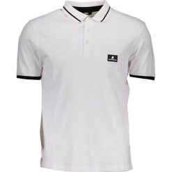 Koszulka polo w kolorze białym. Białe koszulki polo marki Karl Lagerfeld, DIM, Wonderbra, bez wzorów, bez kołnierzyka, bez ramiączek. W wyprzedaży za 174.95 zł.