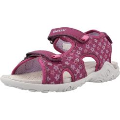 Sandały GEOX J SANDAL WHINBERRY G Bordeaux. Czerwone sandały Geox, z syntetyku, bez zapięcia. Za 201.99 zł.