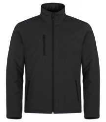 Clique Pikowana kurtka softshell męska – Czarna, czyste linie – Black. Czarne kurtki CLIQUE, m, bez wzorów, z polaru, bez kaptura. Za 307.84 zł.