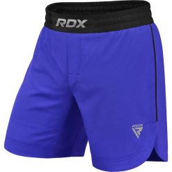 Spodenki treningowe męskie RDX T15. Niebieskie krótkie spodenki sportowe RDX SPORTS, l, bez wzorów, z elastanu. Za 149.99 zł.