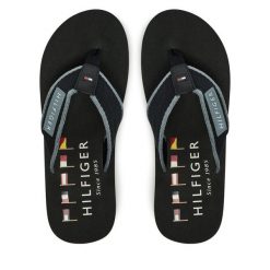 Japonki Tommy Hilfiger. Czarne japonki Tommy Hilfiger, bez wzorów. Za 109.99 zł.