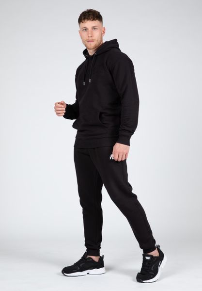 Crowley Męskie Oversize bluza z kapturem - Czarny. Czarne bluzy z kapturem GORILLA WEAR, m, bez wzorów, z bawełny, z kapturem. Za 375.05 zł.