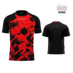 Koszulka Sportowa Givova Art - Czerwono-Czarna M. Czarne t-shirty sportowe Givova, bez wzorów, z poliesteru, bez ramiączek, do biegania. Za 60.95 zł.