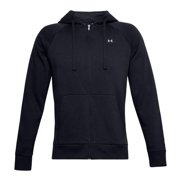 Męska Bluza Z Kapturem Rival Fleece Full Zip. Czarne bluzy Under Armour, m, bez wzorów, z kapturem. Za 346.99 zł.