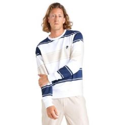 Bluza z bawełna na co dzień na siłownię. Białe bluzy LEONE 1947 APPAREL, bez wzorów, z bawełny, bez kaptura. W wyprzedaży za 129.42 zł.