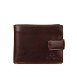 ELVIO Portfel męski skórzany brązowy Canaletto RFID. Brązowe portfele bez wzorów, ze skóry. Za 219.00 zł.