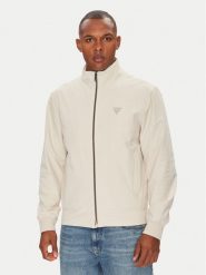 Guess Kurtka przejściowa M4YL13 WEZ70 Beżowy Regular Fit. Brązowe kurtki Guess, m, z aplikacjami, z syntetyku, bez kaptura. Za 399.99 zł.